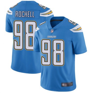 Los Angeles Chargers NFL Football Isaac Rochell Electric Blue Jersey Men Limited #98 Alternate Vapor Untouchable